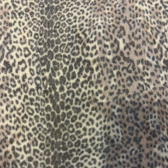 Chaser Women’s Leopard Print Mock Turtleneck Long Sleeve Shirt - Size S - Picture 2 of 8